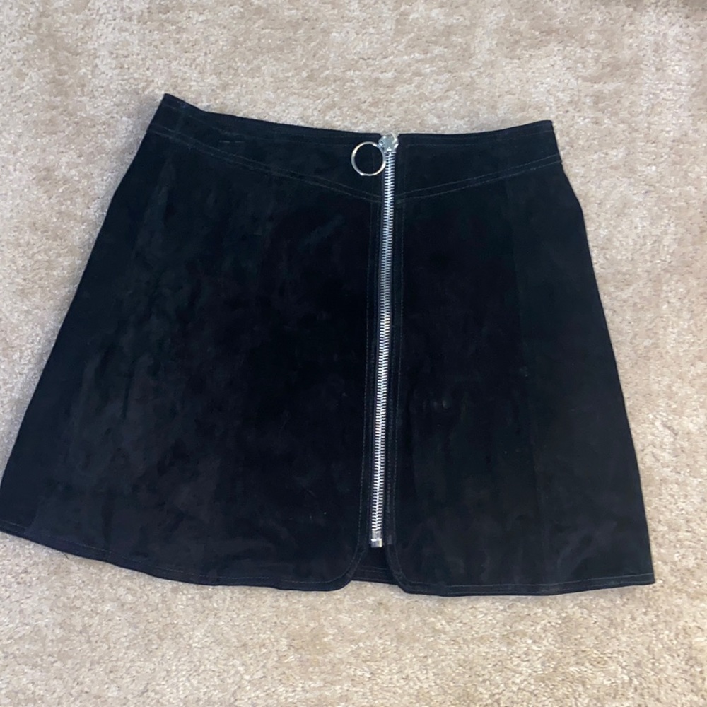 ZARA BLACK SKIRT WITH ZIPPER